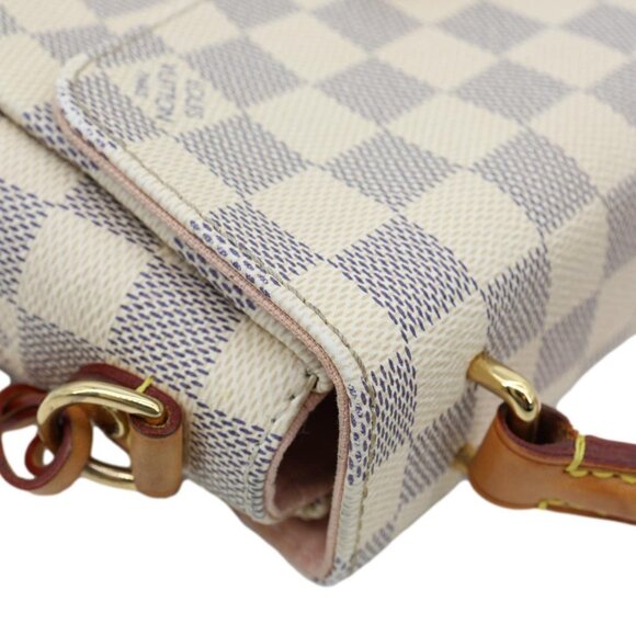 Louis Vuitton  Croisette Damier Azur Satchel Crossbody Bag Rose Ballerine - Picture 5 of 13